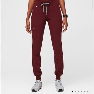 Zamora Jogger Scrub Pants medium burgundy